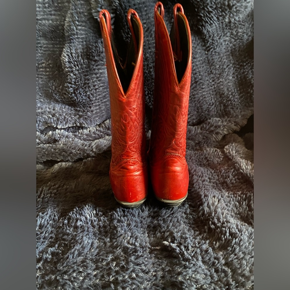 Laredo Red Western Boots - Picture 5 of 11